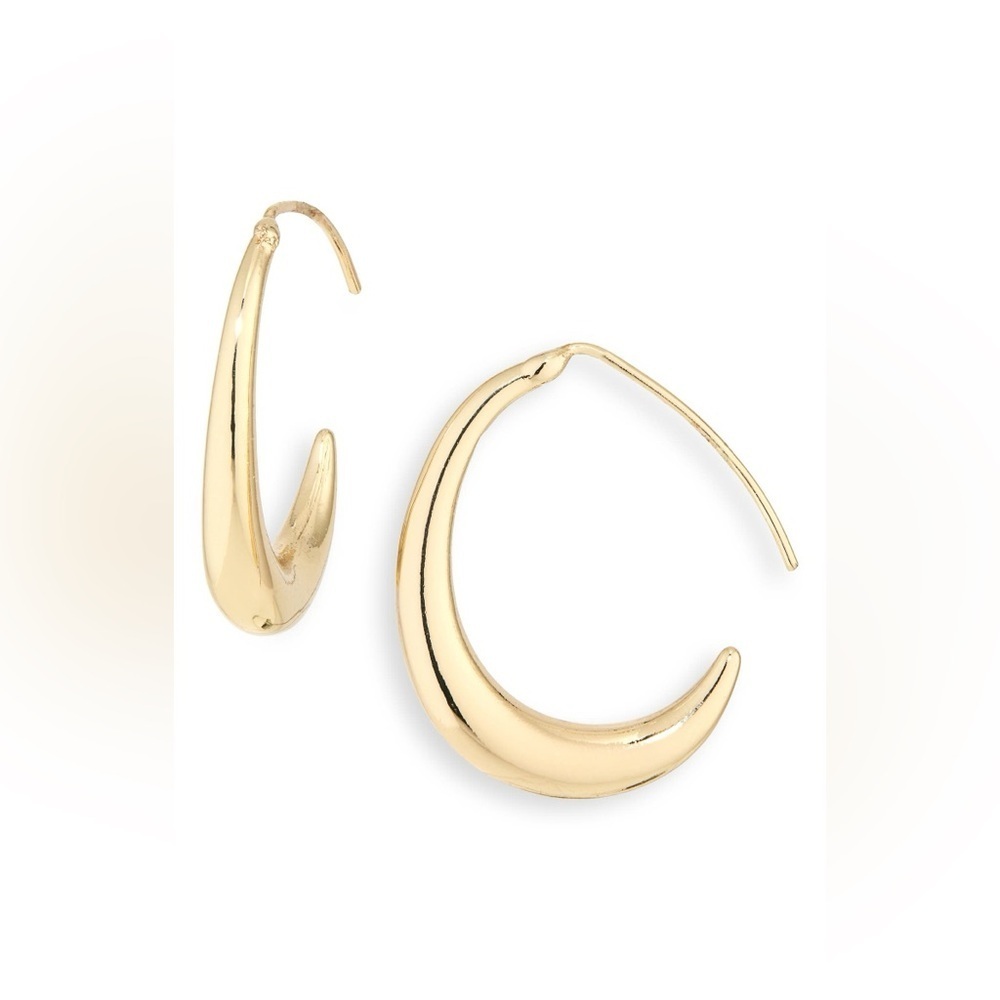 NWT Threader Hoop Earrings